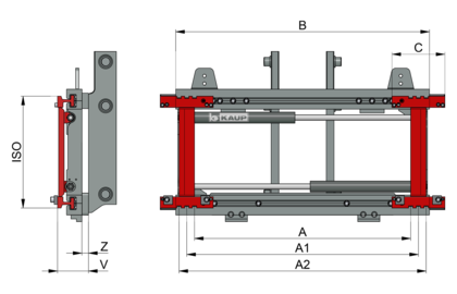 Zinkenverstellgerät, integriert T160BI - 2