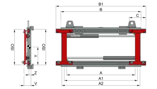 Fork Positioner for reach trucks T160B Fork Positioner for reach trucks T160B