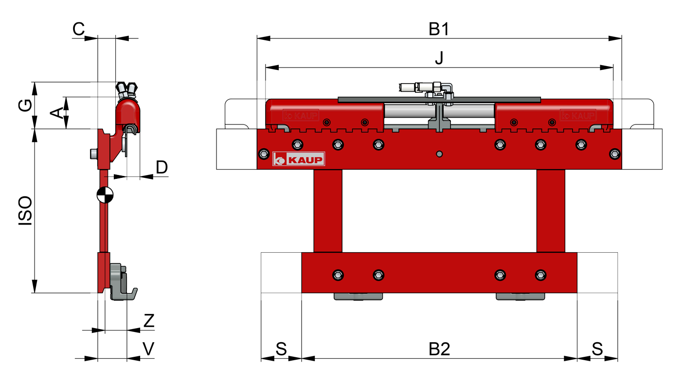 Seitenschieber für Schubmaststapler 2T151P2 - 2