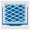 Icon with view of an attachment from above with a pressure plate between the brackets