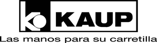 Logotipo KAUP en blanco-negro con lema Logotipo KAUP en blanco-negro con lema