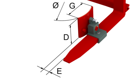 Kippbare Rollenspannarme T106A - 2