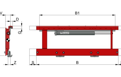 Desplazador lateral de carrera especial T151P-C - 2