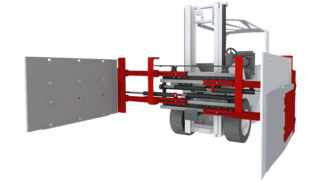 Telescopic Appliance- / Carton Clamp T414GT-1L Telescopic Appliance- / Carton Clamp T414GT-1L