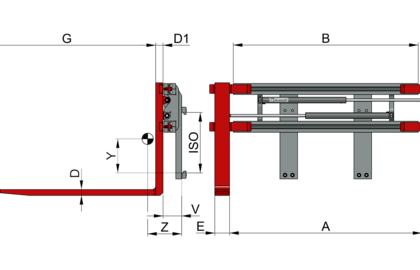 Zinkenverstellgerät T466ZH - 1