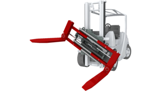 Rotating Fork Clamp with Turnable Forks T451D Rotating Fork Clamp with Turnable Forks T451D