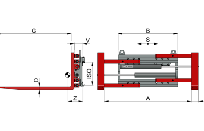 Klammergabel T411 - 2