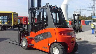 The six-pallet handler 10T429-4-6 from KAUP: optimised for use at Rheinfels.