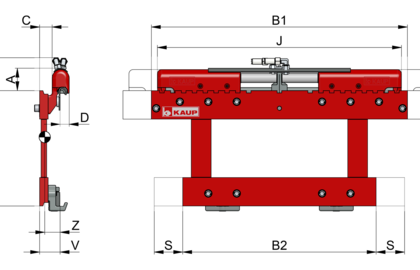 Tablier à déplacement latéral pour chariots rétract 2T151P2 - 2